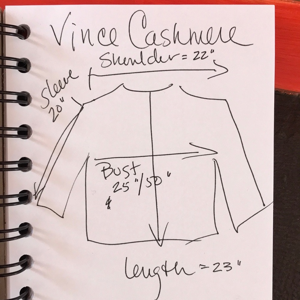 Vince Purple Cashmere Medium Weight Boxy Sweater S - Picture 10 of 10